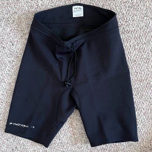 NRS Black Hydroskin wet shorts Large excellent for Paddlesports